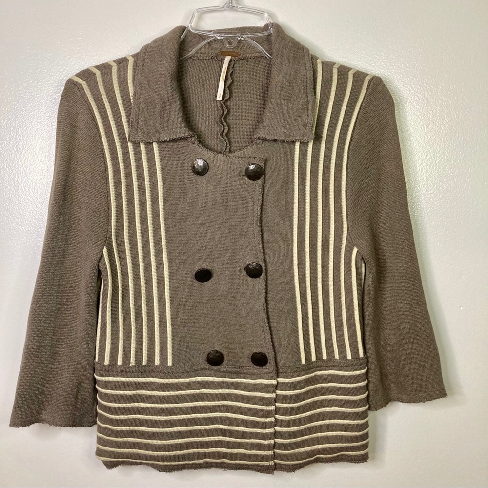 Free people double breasted cardigan